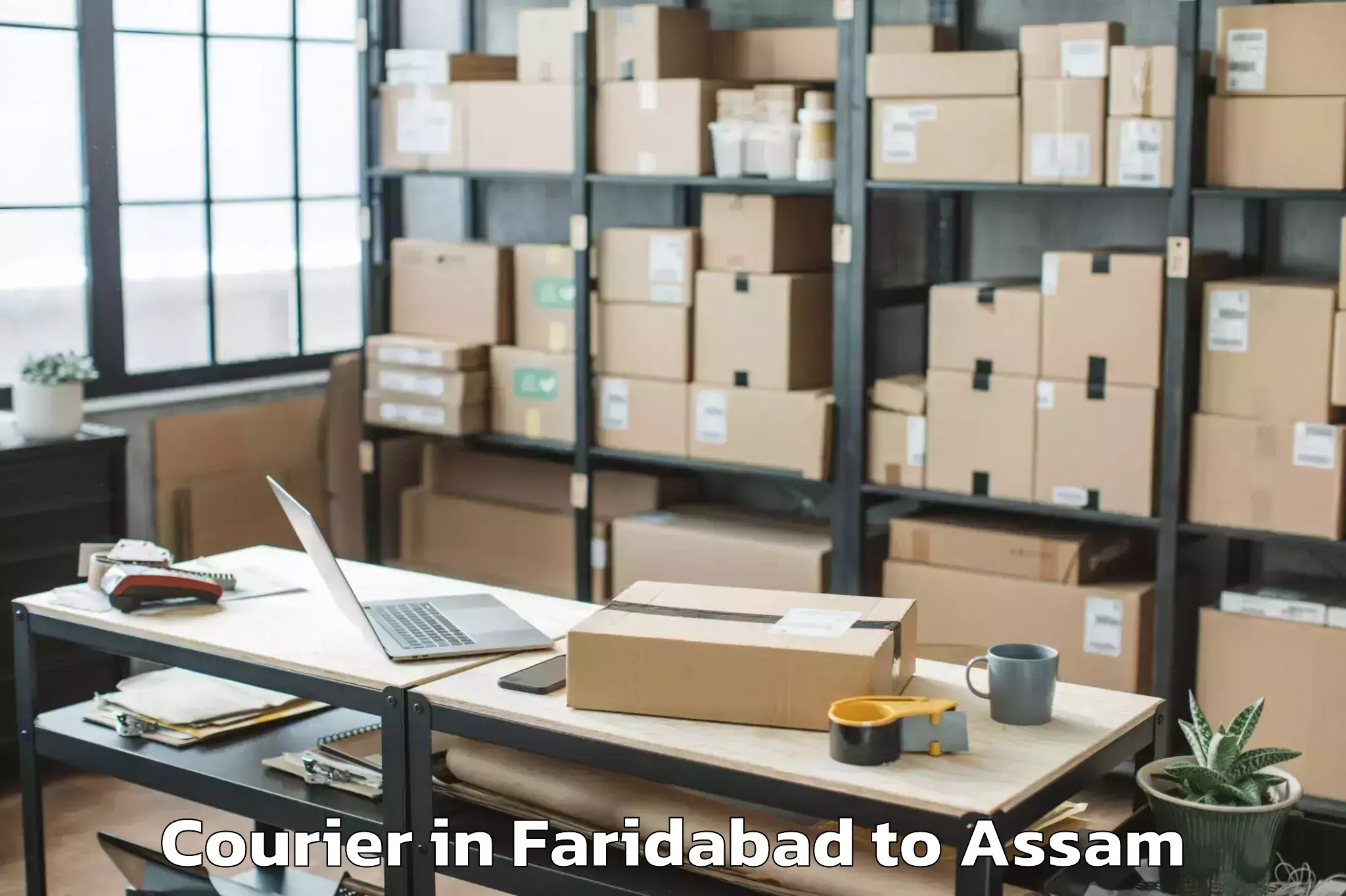 Easy Faridabad to Dhuburi Courier Booking